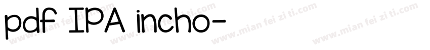 pdf IPAMincho字体转换